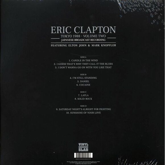 Eric Clapton - Tokyo 1988 Volume 2: Japanese Broadcast Recording Featuring Elton - Picture 2 of 5